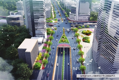 岐江河下穿隧道長(cháng)約2090米(圖2)